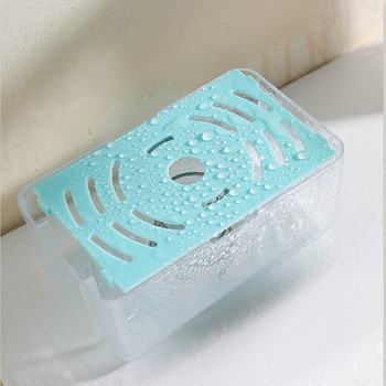 Творческа кутия за сапун за пране Домакинска многофункционална ролкова кутия за съхранение на сапунени мехури Душ канализация Кутия за сапун Консумативи за баня