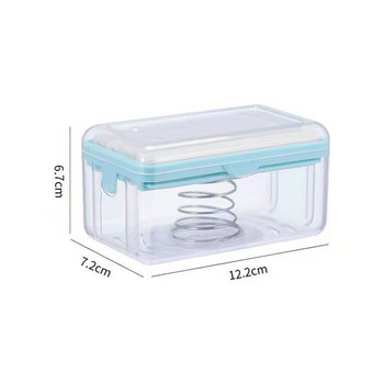 Творческа кутия за сапун за пране Домакинска многофункционална ролкова кутия за съхранение на сапунени мехури Душ канализация Кутия за сапун Консумативи за баня