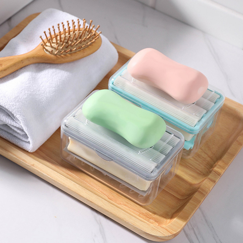 Kūrybinė skalbinių muilo dėžutė Buitinė daugiafunkcė volelių muilo burbulų laikymo dėžutė dušo drenažo muilo laikiklio dėžutė vonios reikmenys