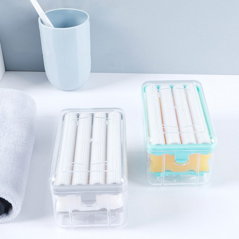Kūrybinė skalbinių muilo dėžutė Buitinė daugiafunkcė volelių muilo burbulų laikymo dėžutė dušo drenažo muilo laikiklio dėžutė vonios reikmenys