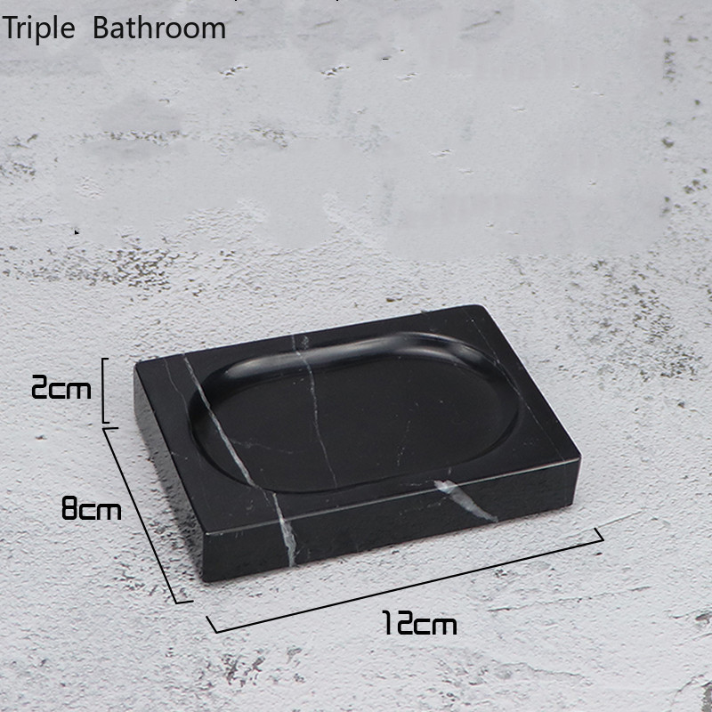 1vnt Europos prabangus marmurinis muilo indas Nešiojami kelioniniai vonios kambario priedai Laikymo įrankiai Muilo lėkštės dėklo laikymo stendas