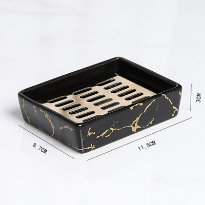 1 vnt Keramika Vienspalvis Muilo indas šiaurietiško stiliaus kvadratinis muilo laikiklis Virtuvės laikymo indas Namų vonios kambario reikmenys padėklas