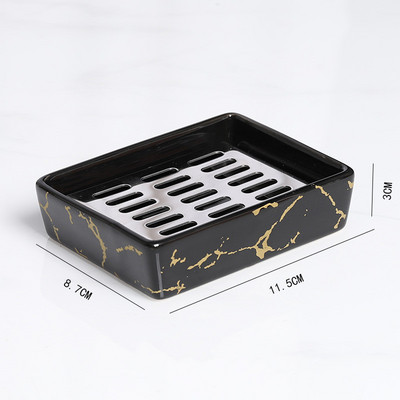 1 vnt Keramika Vienspalvis Muilo indas šiaurietiško stiliaus kvadratinis muilo laikiklis Virtuvės laikymo indas Namų vonios kambario reikmenys padėklas