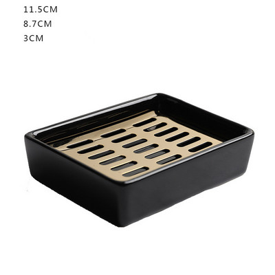 1 vnt Keramika Vienspalvis Muilo indas šiaurietiško stiliaus kvadratinis muilo laikiklis Virtuvės laikymo indas Namų vonios kambario reikmenys padėklas