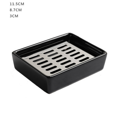 1 vnt Keramika Vienspalvis Muilo indas šiaurietiško stiliaus kvadratinis muilo laikiklis Virtuvės laikymo indas Namų vonios kambario reikmenys padėklas