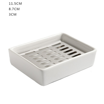 1 vnt Keramika Vienspalvis Muilo indas šiaurietiško stiliaus kvadratinis muilo laikiklis Virtuvės laikymo indas Namų vonios kambario reikmenys padėklas
