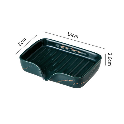 1vnt lengvos prabangios keramikos muilo indas Buitinės laikymo lentynos tualetas Dušo priedai Vonios kambario tvarkyklės nutekėjimo muilo laikiklis