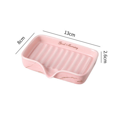 1vnt lengvos prabangios keramikos muilo indas Buitinės laikymo lentynos tualetas Dušo priedai Vonios kambario tvarkyklės nutekėjimo muilo laikiklis