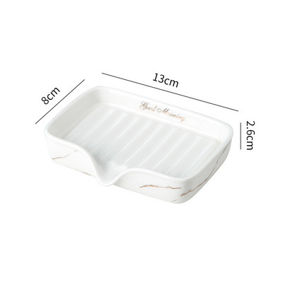 1vnt lengvos prabangios keramikos muilo indas Buitinės laikymo lentynos tualetas Dušo priedai Vonios kambario tvarkyklės nutekėjimo muilo laikiklis