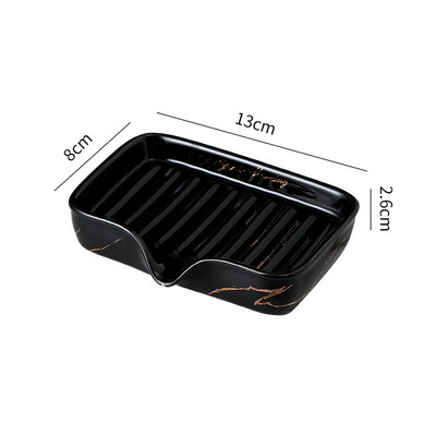 1vnt lengvos prabangios keramikos muilo indas Buitinės laikymo lentynos tualetas Dušo priedai Vonios kambario tvarkyklės nutekėjimo muilo laikiklis