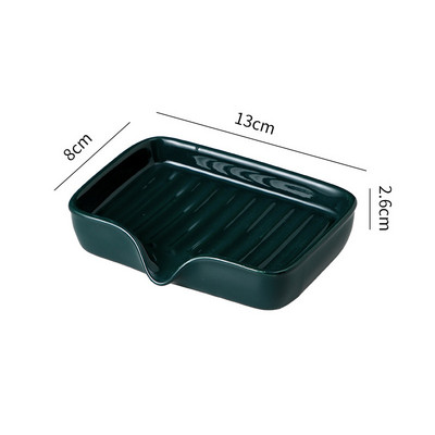 1vnt lengvos prabangios keramikos muilo indas Buitinės laikymo lentynos tualetas Dušo priedai Vonios kambario tvarkyklės nutekėjimo muilo laikiklis