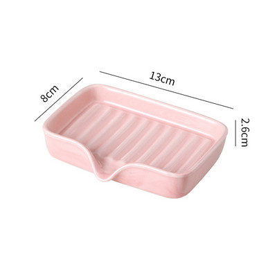 1vnt lengvos prabangios keramikos muilo indas Buitinės laikymo lentynos tualetas Dušo priedai Vonios kambario tvarkyklės nutekėjimo muilo laikiklis