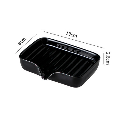 1vnt lengvos prabangios keramikos muilo indas Buitinės laikymo lentynos tualetas Dušo priedai Vonios kambario tvarkyklės nutekėjimo muilo laikiklis