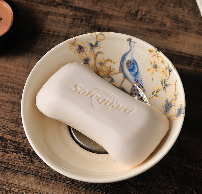 Europski stil Visokokvalitetne okrugle posude za sapun Kućni hotelski WC Dekoracija doma Praktični dvoslojni drenažni držač za sapunLFB596