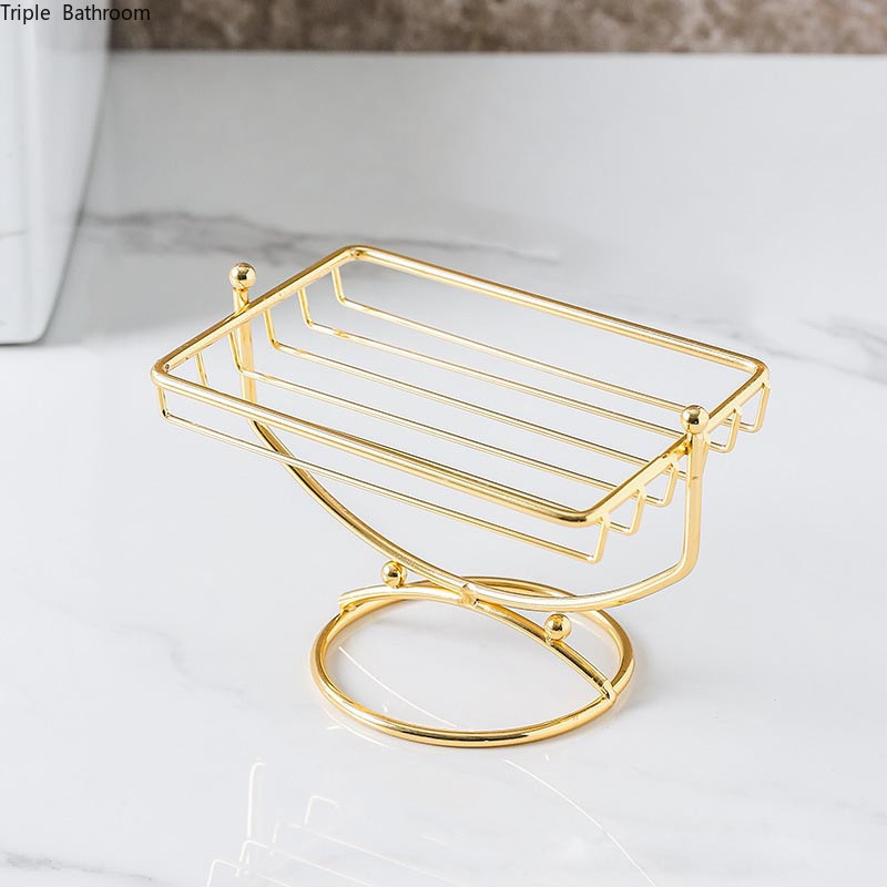 1 db arany rozsdamentes acél szappantartó doboz könnyű luxus téglalap otthoni fürdőszobai szappantartó tartály fürdőszobai tároló kellékek