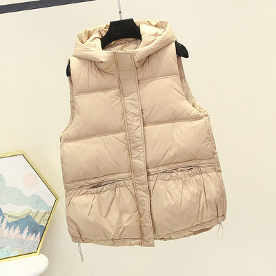 Gombos és cipzáros női mellény