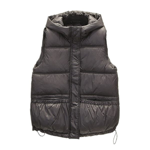 Gombos és cipzáros női mellény