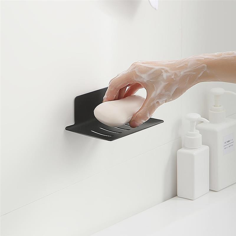 Tapadókorongos fali edények Szappantartó tok Szappandoboz edénytartó tányér Lefolyó Szappandoboz Tároló állvány műanyag tartó