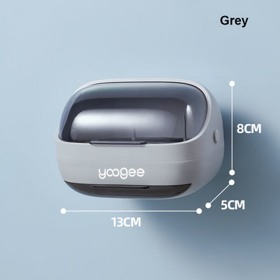 Kreatív falra akasztható szappandoboz lefolyóvízzel zuhanyszappantartó dizájnos burkolattal Könnyen felszerelhető fürdőszobai kellékek