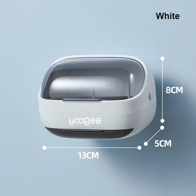 Kreatív falra akasztható szappandoboz lefolyóvízzel zuhanyszappantartó dizájnos burkolattal Könnyen felszerelhető fürdőszobai kellékek