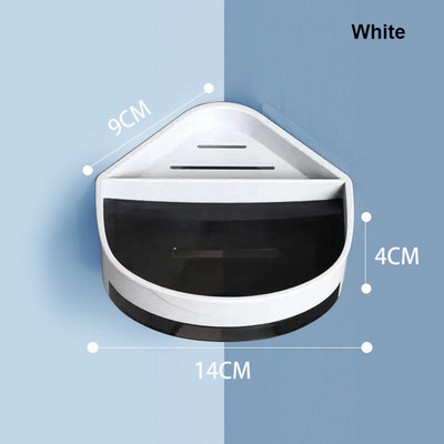 Kreatív falra akasztható szappandoboz lefolyóvízzel zuhanyszappantartó dizájnos burkolattal Könnyen felszerelhető fürdőszobai kellékek