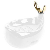 Banginio formos keraminė muilo indas su nutekėjimo juostele Keraminė muilo dėžutė Vonios kambarys Dušas Žuvies uodegos žiedo rėmas Muilo dėžutė