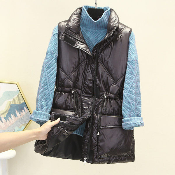 Novi model ženskog prsluka sa vezicama u struku i džepu