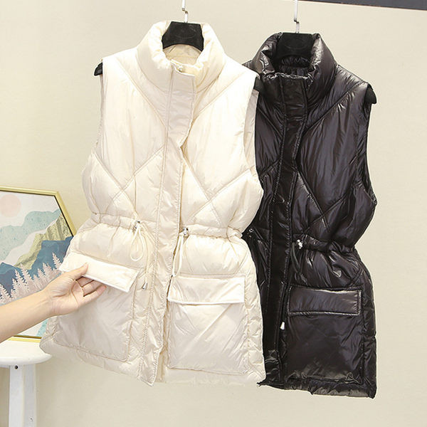 Novi model ženskog prsluka sa vezicama u struku i džepu