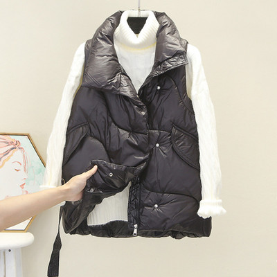 Női alkalmi mellény nagy gallérral