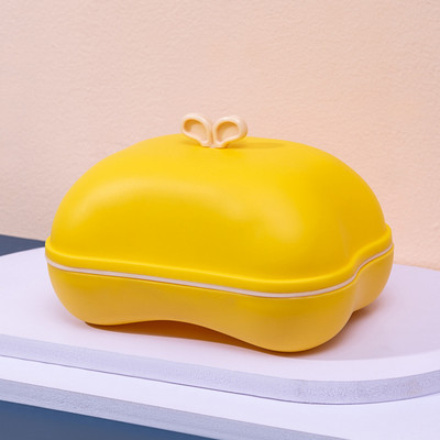 Nešiojamo muilo dėklo laikiklio sandarinimo dėžutė Dvisluoksnė nutekėjimo lentyna Lėkštės indų lentyna su dangčiu Virtuvė Namų vonios kambarys Dušas