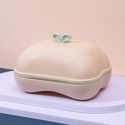 Nešiojamo muilo dėklo laikiklio sandarinimo dėžutė Dvisluoksnė nutekėjimo lentyna Lėkštės indų lentyna su dangčiu Virtuvė Namų vonios kambarys Dušas