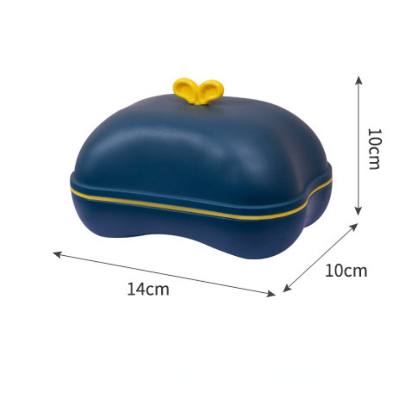 Nešiojamo muilo dėklo laikiklio sandarinimo dėžutė Dvisluoksnė nutekėjimo lentyna Lėkštės indų lentyna su dangčiu Virtuvė Namų vonios kambarys Dušas