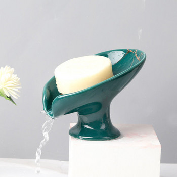 НОВО 1PC Керамичен държач за сапун Leay Консумативи за баня Сапунена кутия с форма на сапун Направляващ водач за вода Отвор за чиния за съхранение на съдове Tr