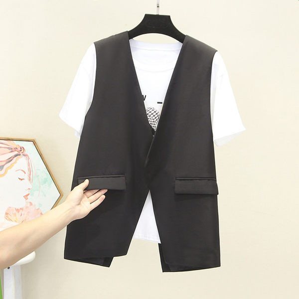 Modern női V-nyakú mellény új modell