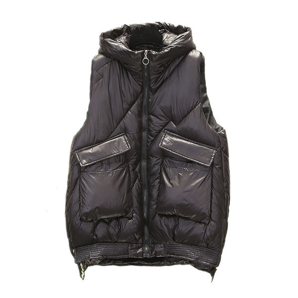 Alkalmi női mellény cipzárral és zsebbel