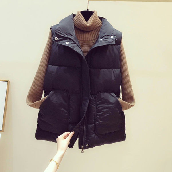 Vesta de dama cu buzunar si fermoar