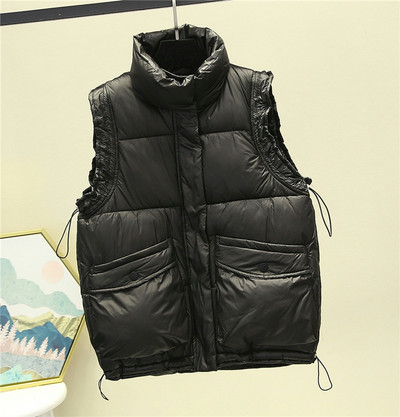 Széles modell női mellény magas gallérral