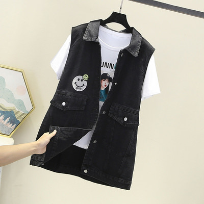 Moteriška liemenė su mini raštu ir kišene