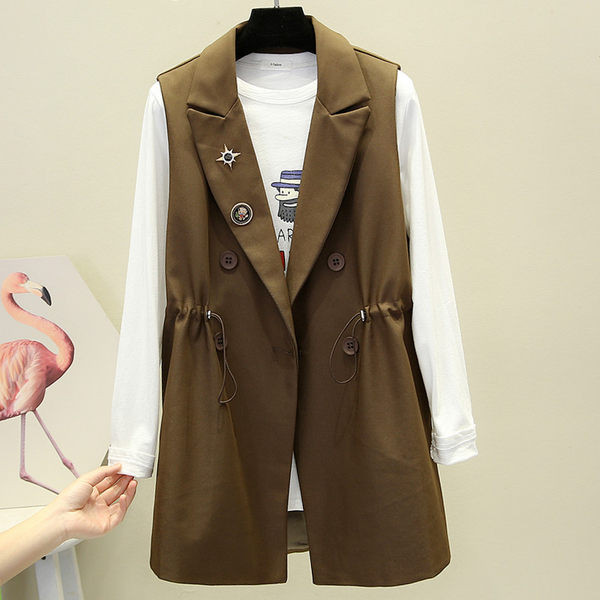 Moteriška liemenė su kaklaraiščiais ties juosmeniu ir V formos iškirpte