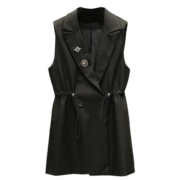 Moteriška liemenė su kaklaraiščiais ties juosmeniu ir V formos iškirpte