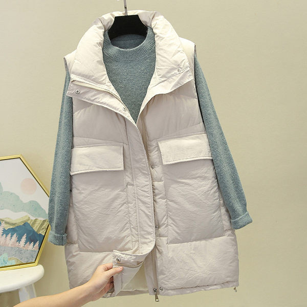 Vesta de dama cu fermoar si buzunar mare