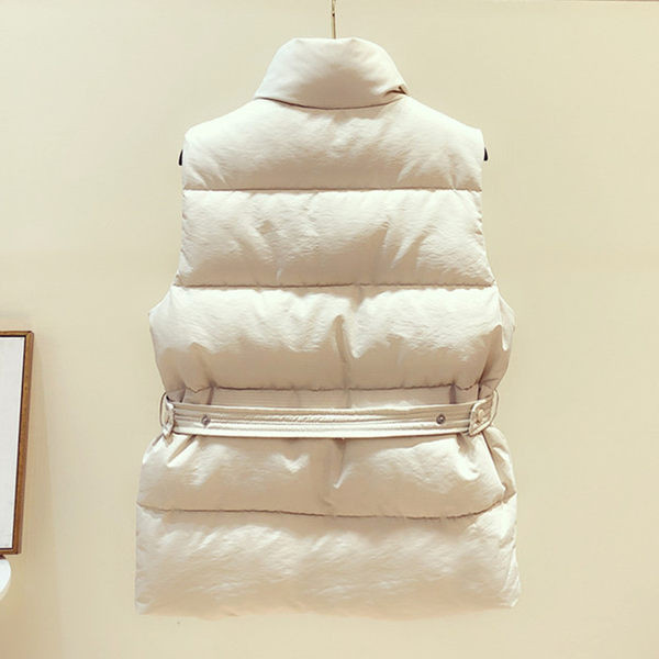 Női magas galléros cipzáras mellény