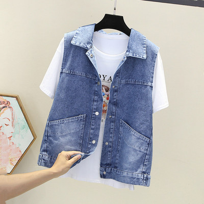 Női mellény klasszikus gallérral