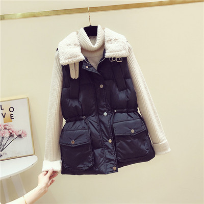 Vesta de iarna dama cu buzunar si nasturi