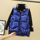 Női magas galléros cipzáras mellény