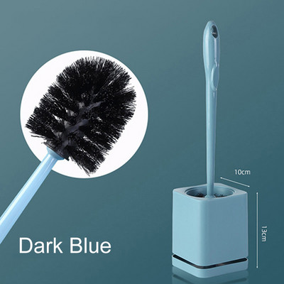 Tualeto šepečių rinkinys Buitinis plastikinis ilgos rankenos vonios kambario kampinis valymo šepečio pagrindo laikiklis Patvarus paprastas skalbimas WC priedai