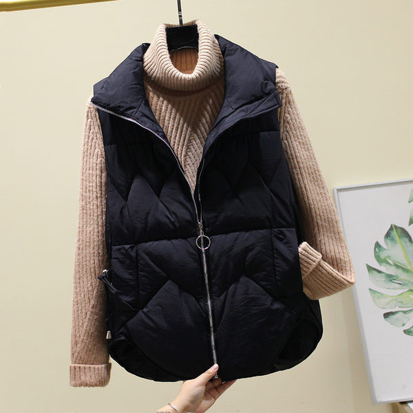 Moteriška liemenė su užtrauktuku ir aukštu liemeniu