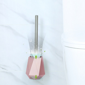 TPR силиконова глава за тоалетна, монтирана на стена или вертикална скандинавска четка, държач за четка за тоалетна Аксесоари за баня