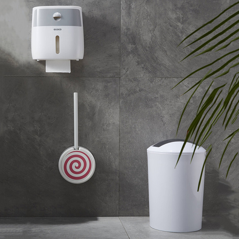 WC kefe készlet Creative Donuts WC kefe fürdőszoba WC kefe tartó készlet Clean Tool Tisztító kefe Cherry To