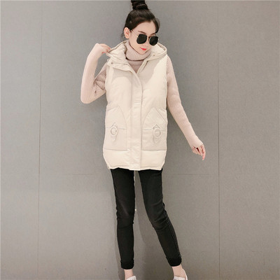 Alkalmi női kapucnis mellény